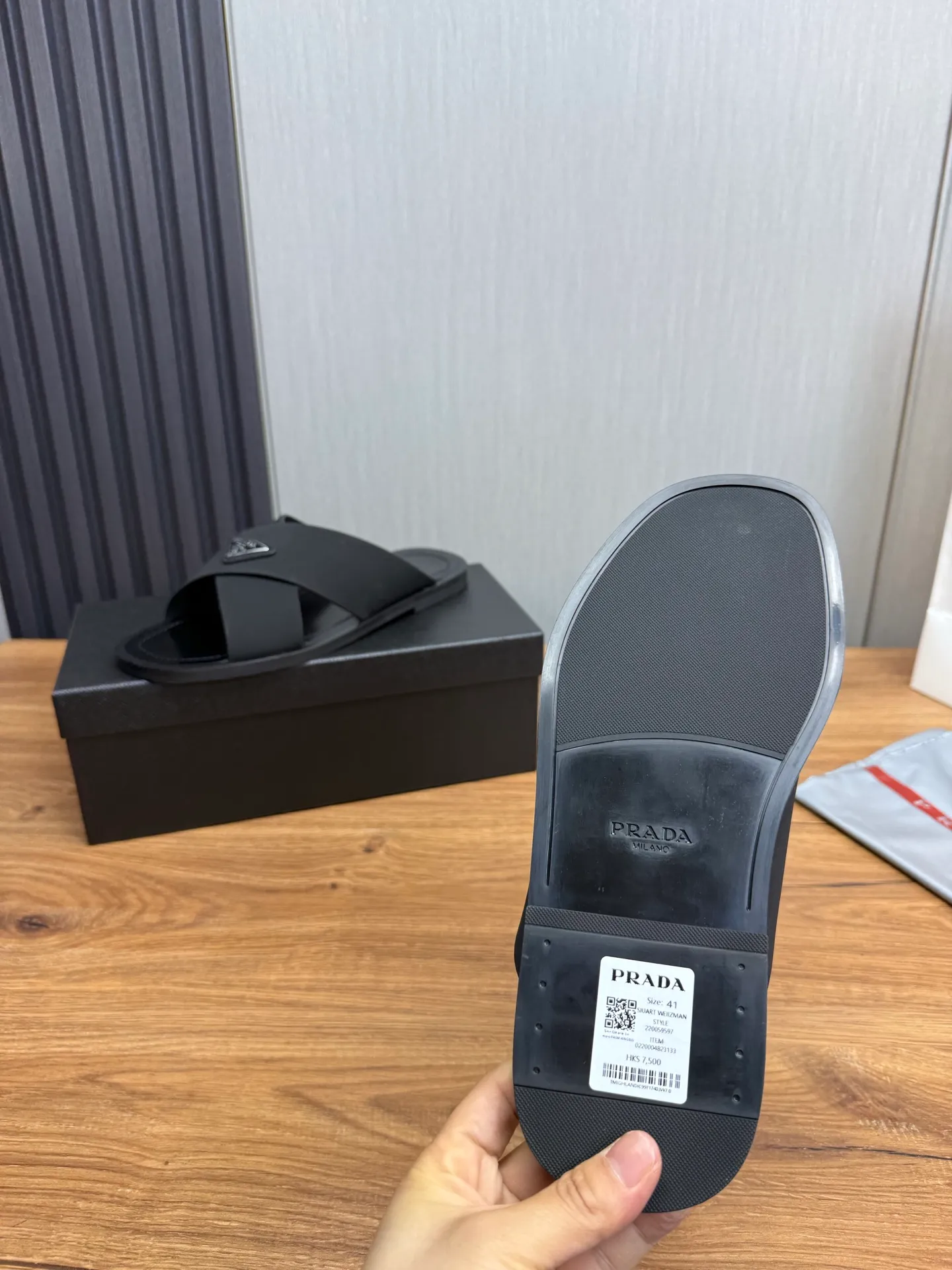 Factory price 340💰 ＰＲＡＤＡPrada - popular men's slippers hot sale 🔥 🩴Official website one to one production 38-45 sizes 45 46 🉑️Customized!